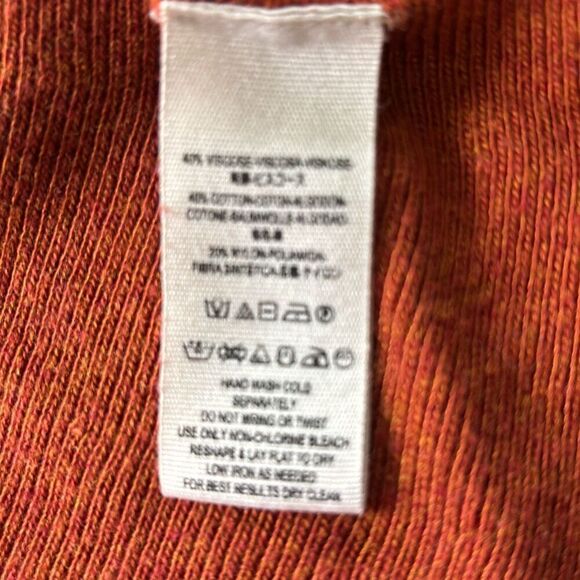 Free People flutter sleeve flare Knit dress XS rusty red brown - Picture 8 of 11